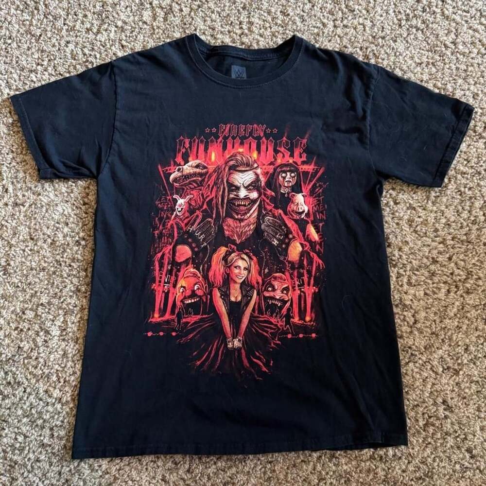 WWE The Fiend Bray Wyatt Firefly Funhouse T-Shirt Size M Black